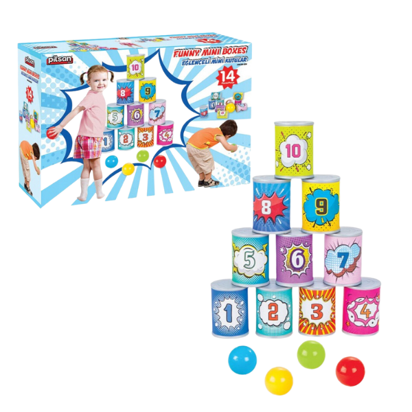 Joc “Funny mini boxes” (Cel mai bun țintaș!)