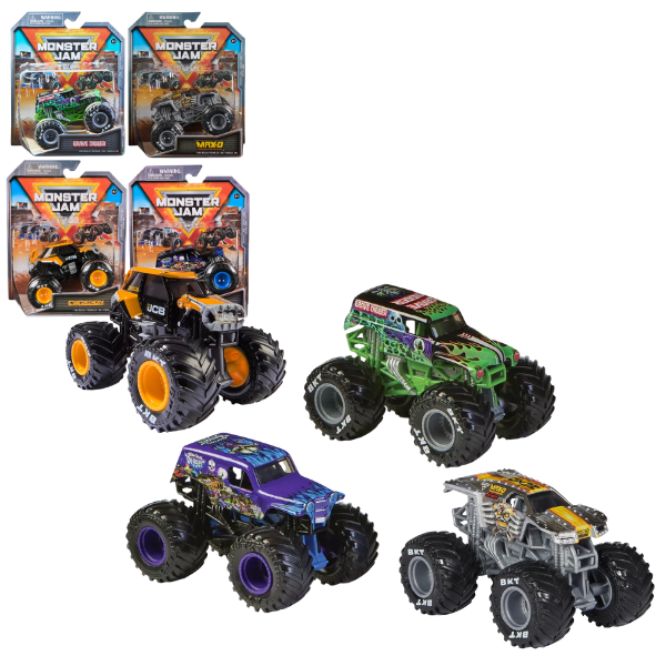 Mașinuță monster truck “Monster Jam” 1:64, în as.