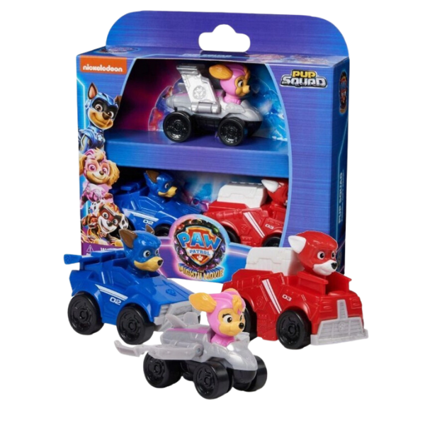 Set de mini-vehicule: 3 nave spațiale, seria “Patrula Cățelușilor”