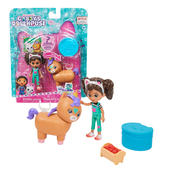 Set de figurine și accesorii “Gabby și Kika Kitcorn”, seria Gabby’s Dollhouse