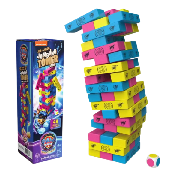 Joc de societate: Jenga, seria “Patrula Cățelușiloră”