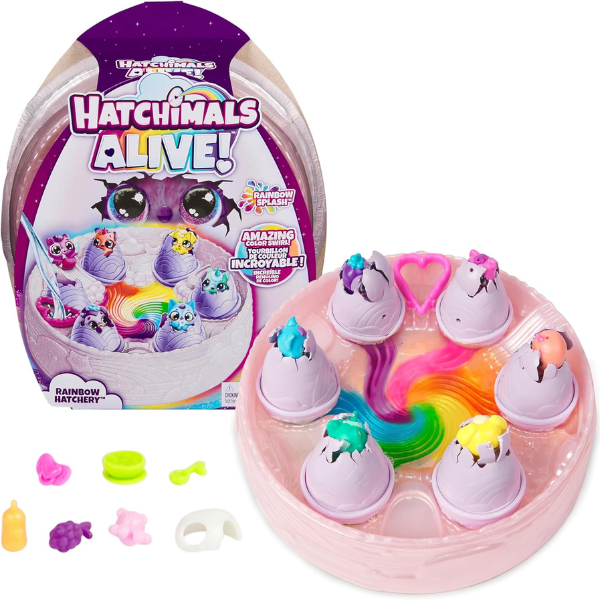 Set de joc “Hatchimals Alive Ieșit din Curcubeu”, ass.