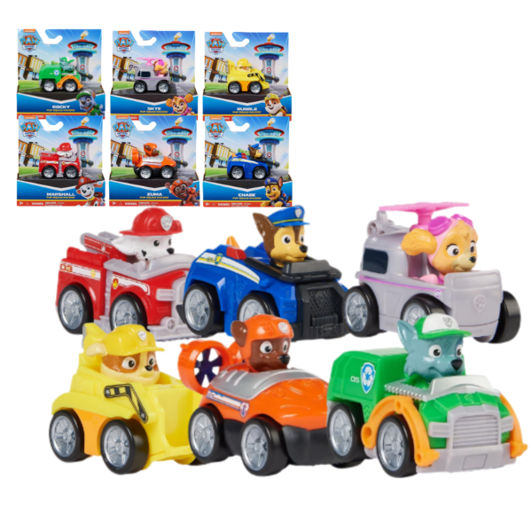 Mașinuțe mini, seria “Patrula Cățelușilor”, 6 modele
