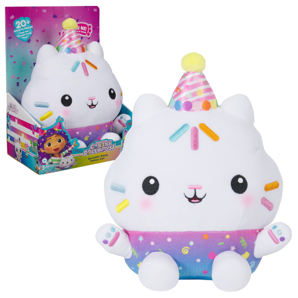 Jucărie de pluș interactivă Cakey Cat, seria “Gabby’s Dollhouse”