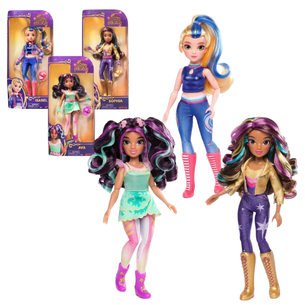 Set de joacă ,,Academia Unicornilor: Selecție de Păpuși la Modă”, 3 modele