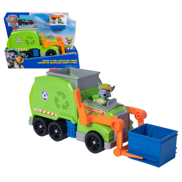 Camion de reciclare cu figurina, seria “Patrula Cățelușilor”