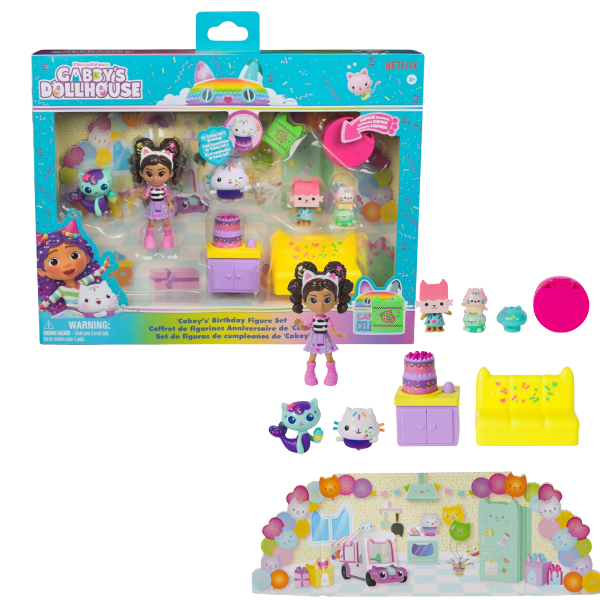 Set de figurine: Cadou aniversar Brioșel, seria “Gabby’s Dollhouse”