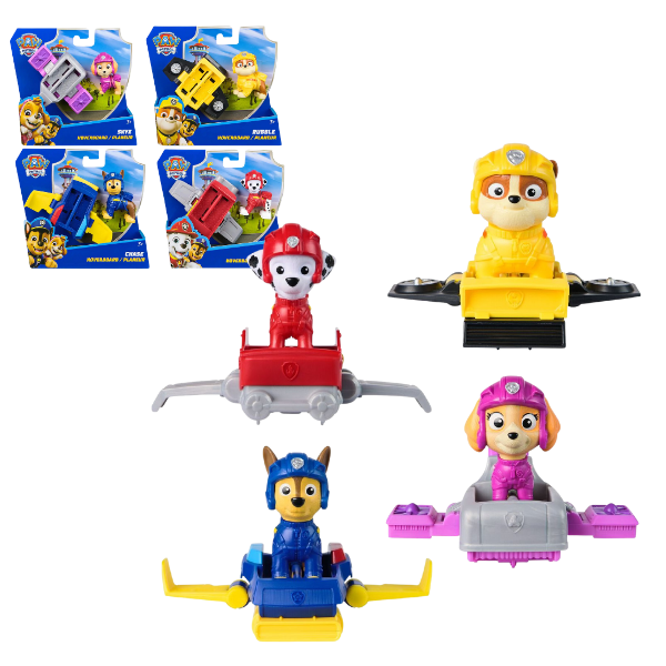 Figurine cu hoverboard, seria Patrula Cățelușilor (as.)
