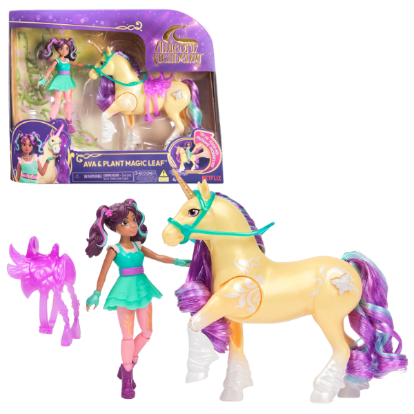 Set de joacă „Academia Unicornilor: Ava și magicul Leaf”