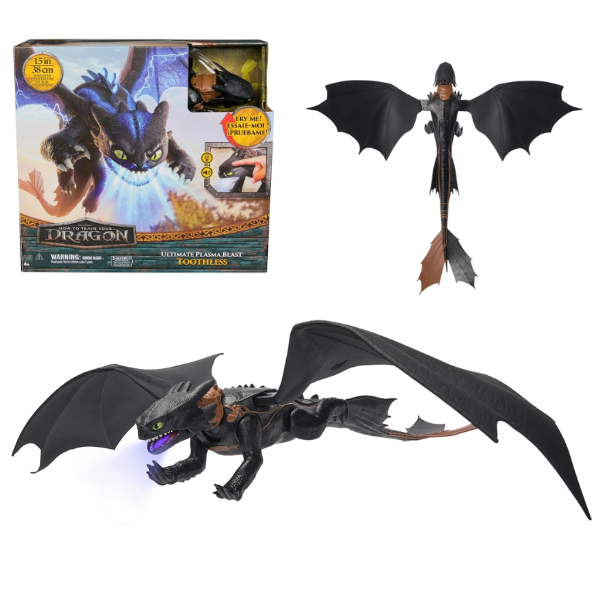 Jucărie interactivă “Toothless” cu efecte de lumină și sunet
