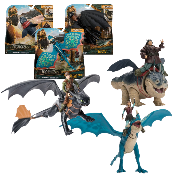 Figurine “Cum să îți dresezi dragonul: Dragon și Viking” (as.)