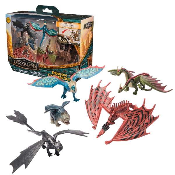 Set de mini-figurine cu dragoni “Cum să îți dresezi dragonul”