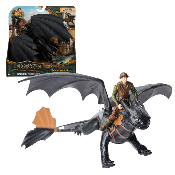 Set de joacă “Cum să îți dresezi dragonul: Dragonul Toothless si figurina Hiccup”