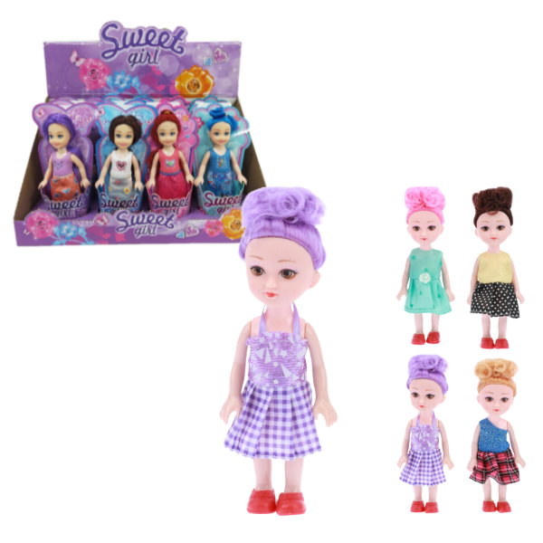 Mini păpușa “Sweet girl” 15cm, (as.)