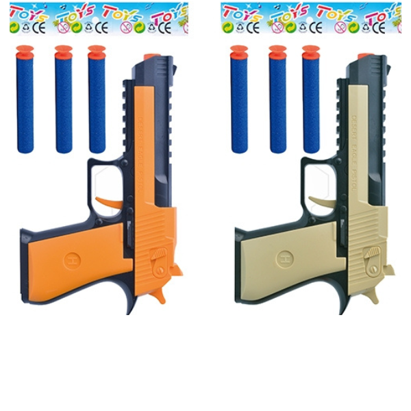 Pistol cu 3 gloanţe moi