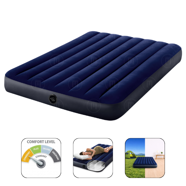 INTEX Saltea gonflabilă “Velur Classic” 137×191×25 cm, până la 272 kg