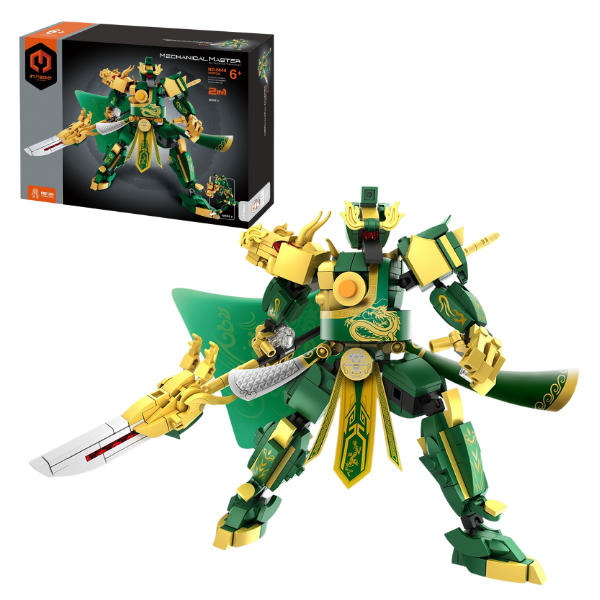 Set de construcție 2 în 1 iM Master Mechanical Master „Cei Cinci Generali Tigri: Guan Yu”, 373 piese