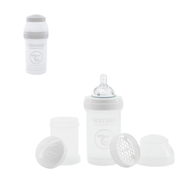 Biberon Anti-Colici, Alb Pastel, 330 ml, 0+ luni