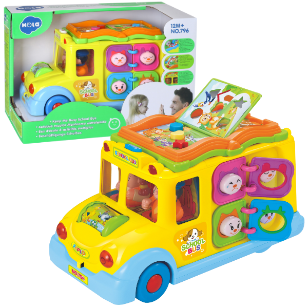 Busyboard “Autobuzul școlar” cu sunet si lumina