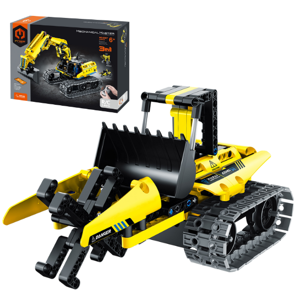 Set de construcție 3 în 1 iM Master Mechanical Master „Excavator”, cu telecomandă, 427 piese