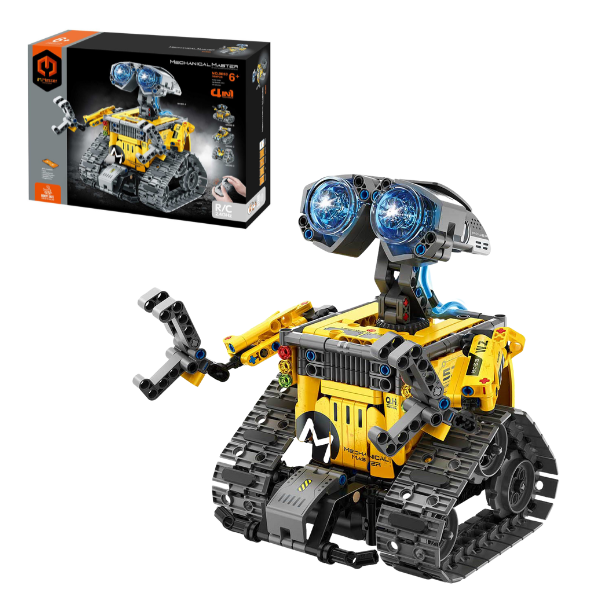 Set de construcție 4 în 1, iM Master Mechanical Master „Robot WALL-E”, cu telecomandă, 560 piese