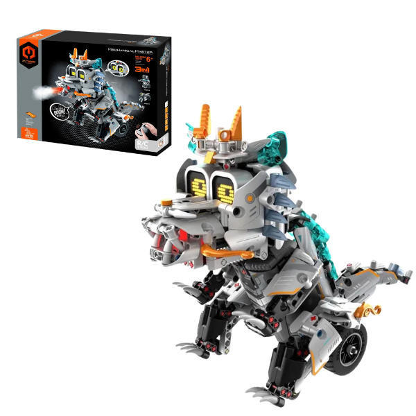 Set de construcție 3 în 1 iM Master Mechanical Master „Dragonul”  cu telecomandă, 408 piese