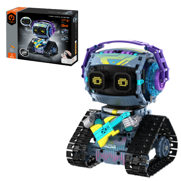 Set de construcție 3 în 1 iM Master Mechanical Master “Robot muzician”, cu telecomandă, 434 piese