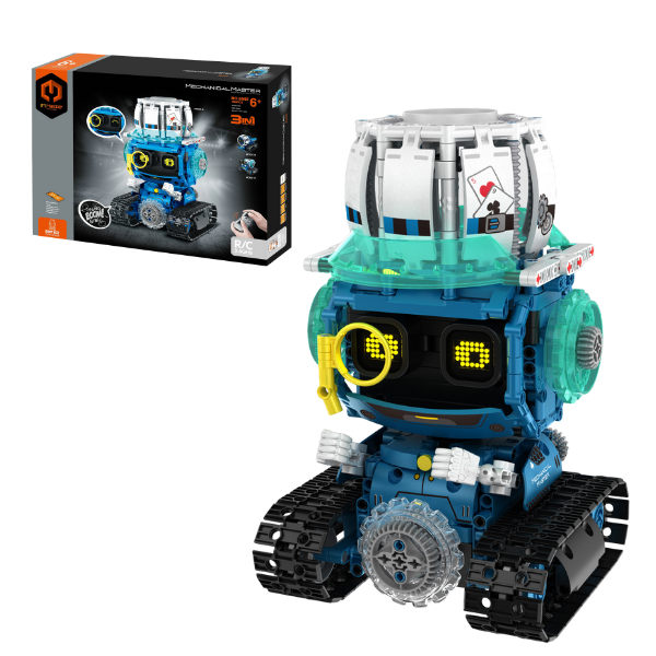 Set de construcție 3 în 1 iM Master Mechanical Master „Robot – detectiv ”, cu telecomandă, 494 piese