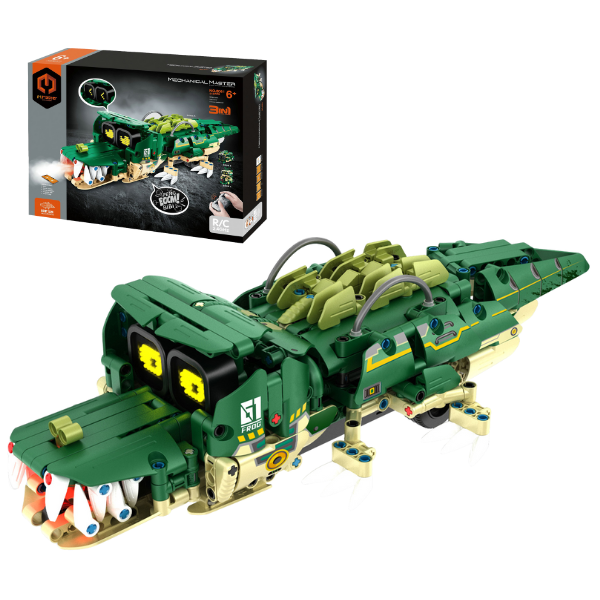 Set de construcție 3 în 1 iM Master Mechanical Master „Crocodil”, cu telecomandă, 513 piese