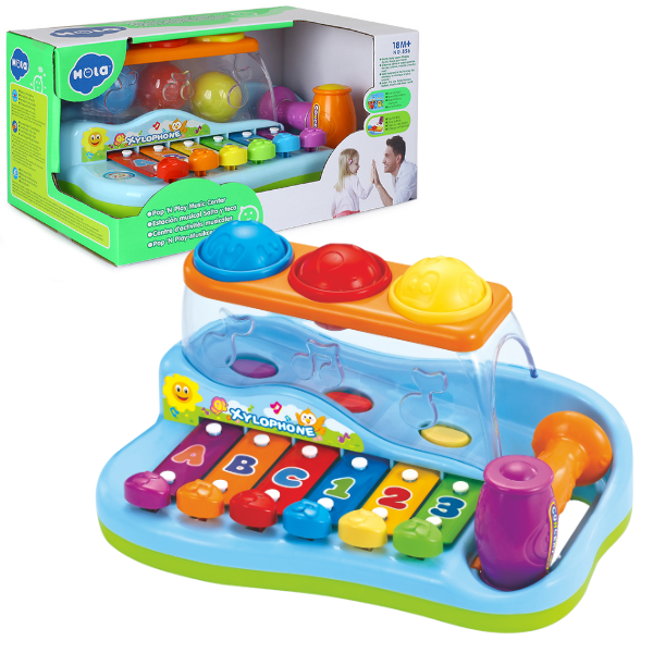Jucarie muzicala “Xilofon cu bile Pop ‘N Play”