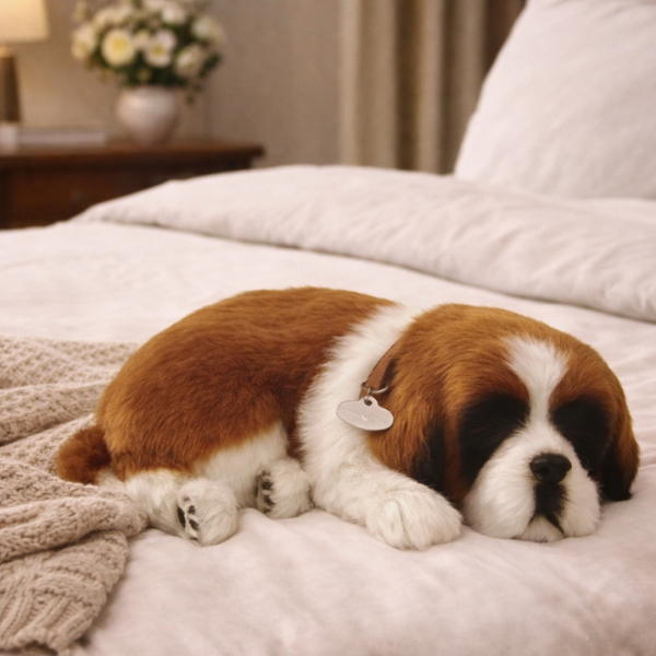 Cățeluș “Saint Bernard” cu imitație de respirație