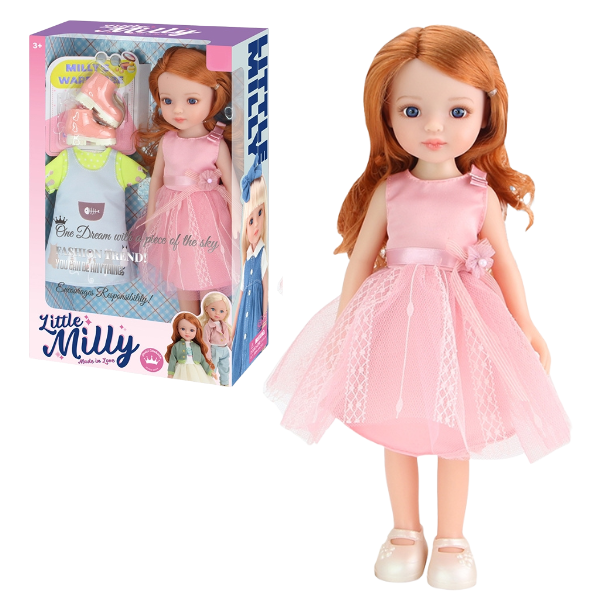 Păpușa “Mica Milly” cu două ținute, 33 cm