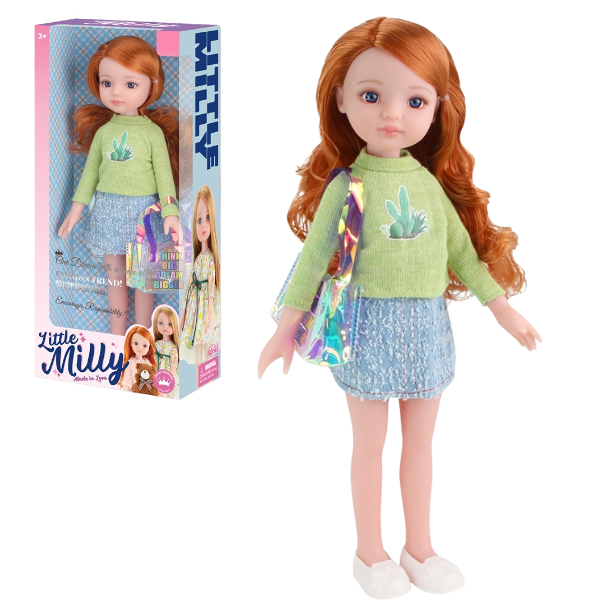 Păpușa “Mica Milly” cu gentuță, 35 cm