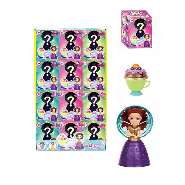 Mini-păpușă “Prințesa în cupcake” 12 stiluri