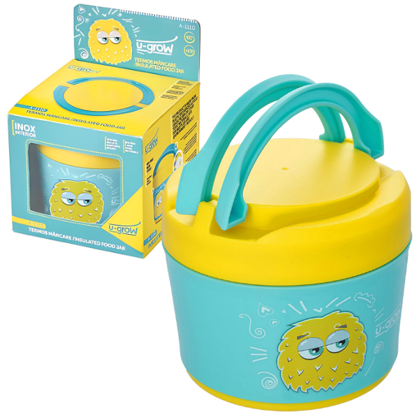 Recipient termos alimentar cu interior din oțel inoxidabil, 450 ml