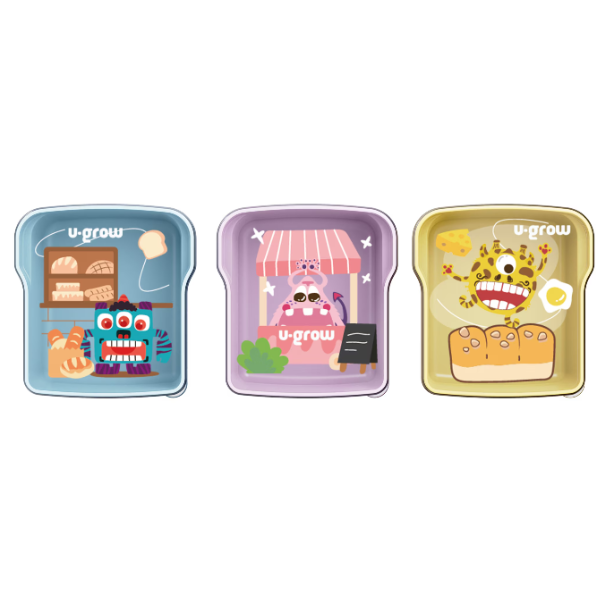 Set 3 caserole, multicolore, 3 x 300 ml