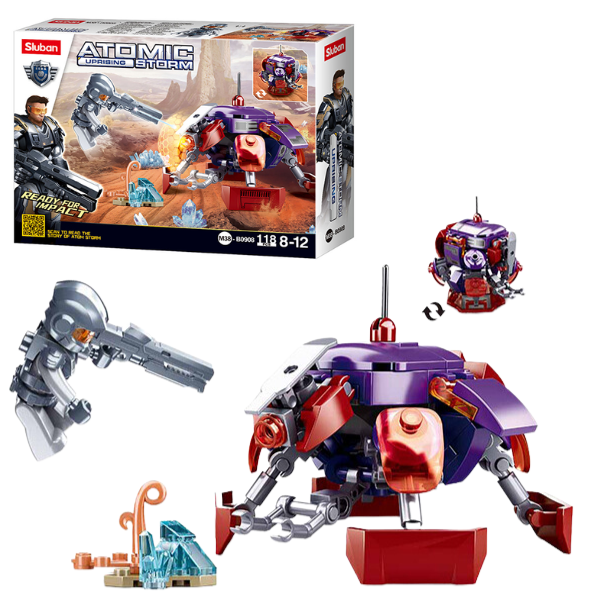 Set de construcție „Centru de comandă – robot”, 118 elem.