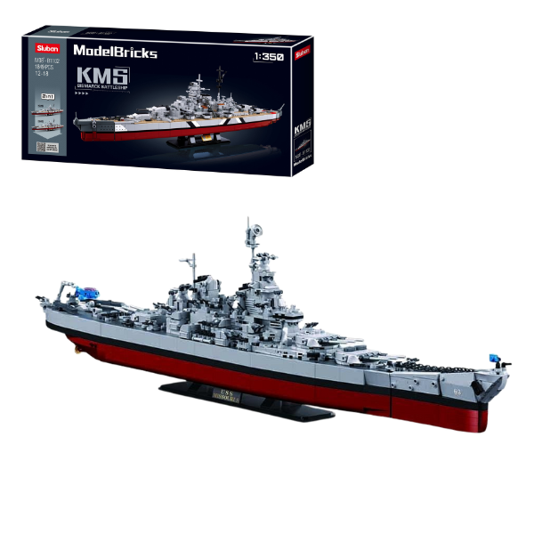 Set de construcție “Bismarck”, 2 in 1 1849 elem.