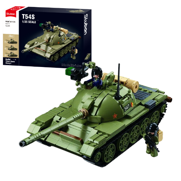 Set de construcție “Tanc T-54S”, scara 1:35, 604 elem.