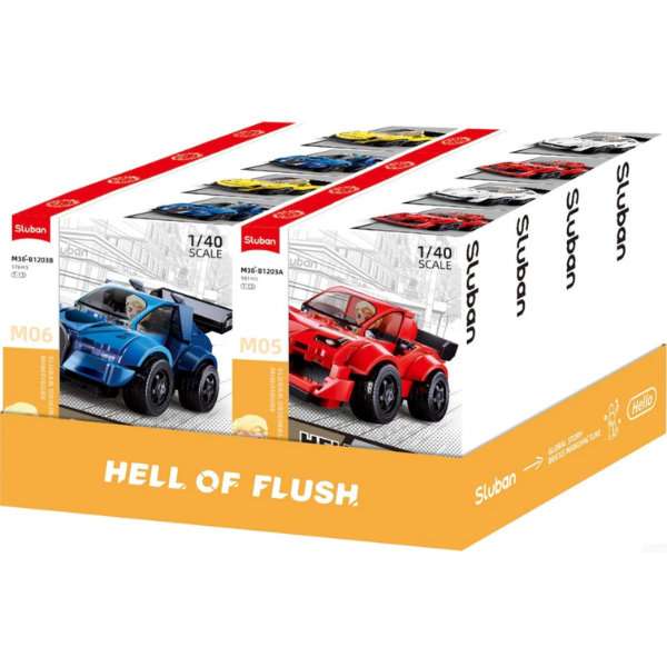 Set de construcție “Supercar de curse”, 4 modele, de la 176 pînă la 183 elem.