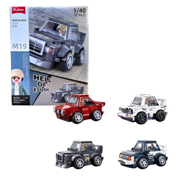 Set de construcție ”Automobil de curse”, 4 modele, de la 156 pînă la 177 elem.