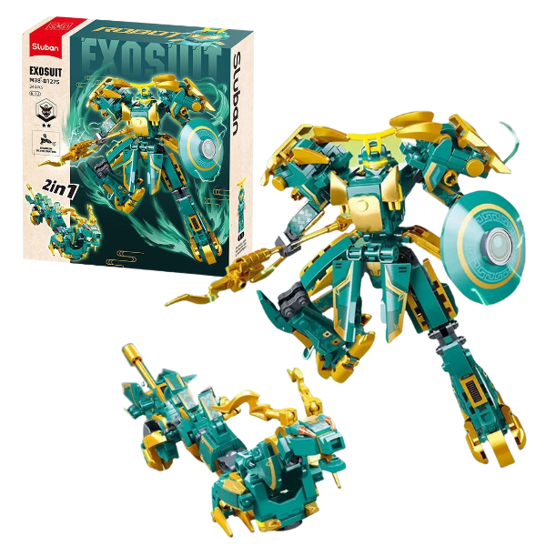 Set de construcție “Robot – Dragon 2 în 1”, 244 elem.