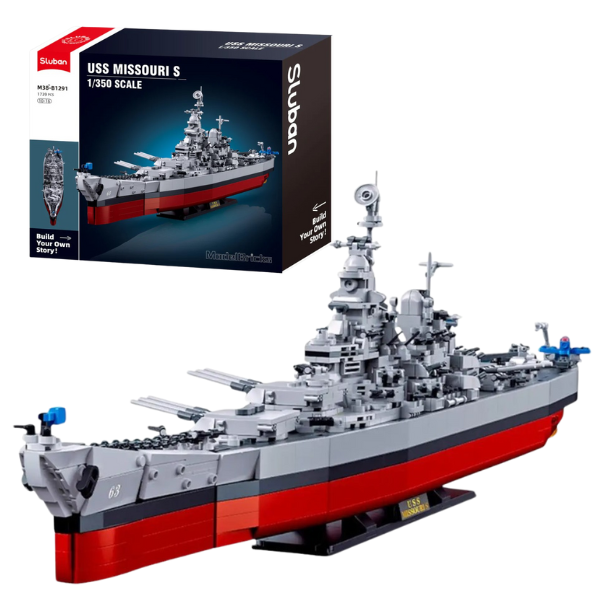 Set de construcție “Navă militară”, scara 1:350, 1739 elem.