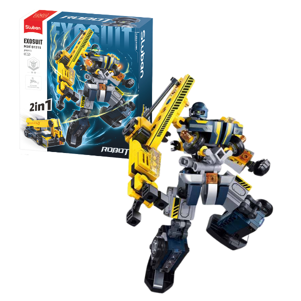 Set de construcție “Robot-macara 2 în 1”, 246 elem.