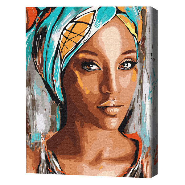 Pictură pe numere 40х50 сm (fără cutie) – Portretul femeiei africane