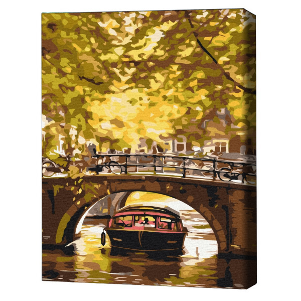 Pictură pe numere 40×50 cm (fără cutie)  – Plimbare cu barca pe canale