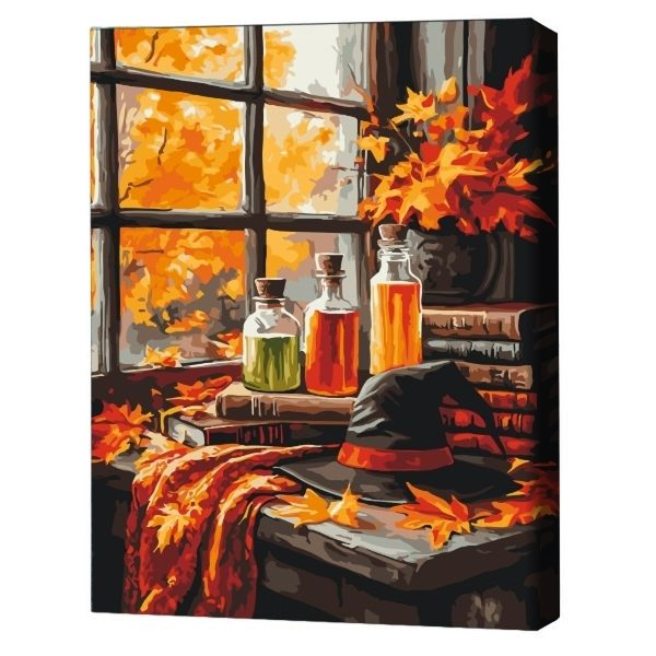 Pictură pe numere 30*40 сm (fără cutie) – Atmosfera de Halloween