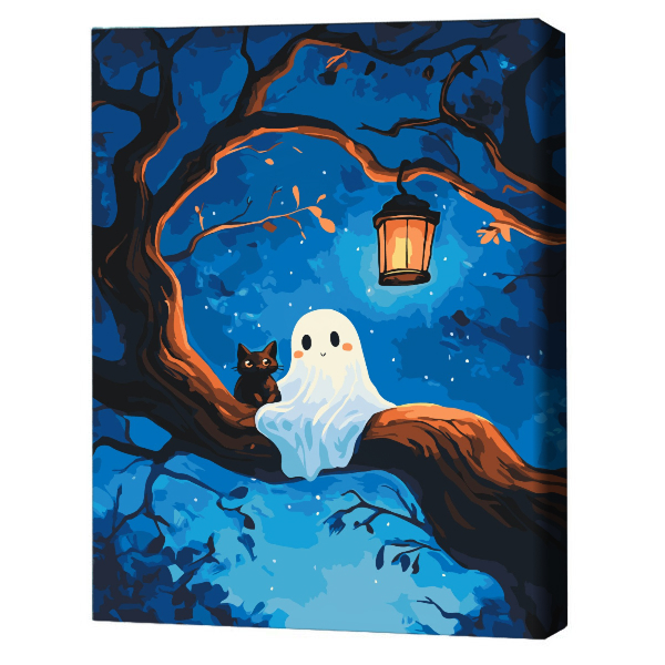 Pictură pe numere 40х50 cm (fără cutie)  – Prieteni de Halloween