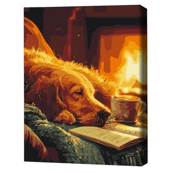 Pictură pe numere 40*50 cm (în cutie) – Căldura serii.