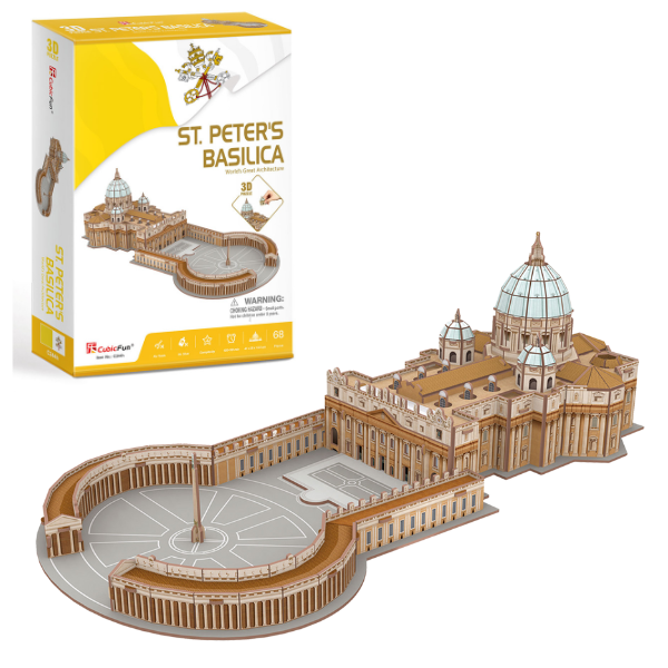 3D puzzle “Bazilica Sf. Petru”, 68 elemente